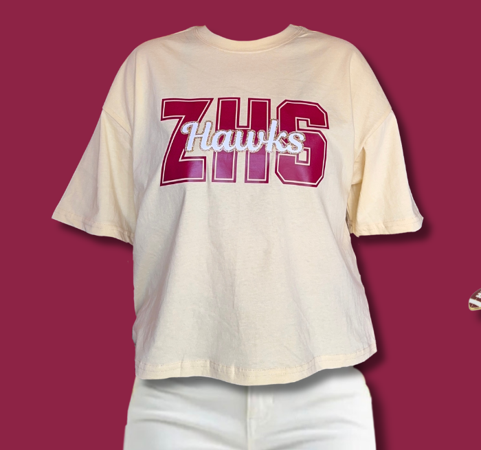 ZHS Hawks Long Crop Top