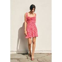 Animal Shoulder Sash Mini Dress