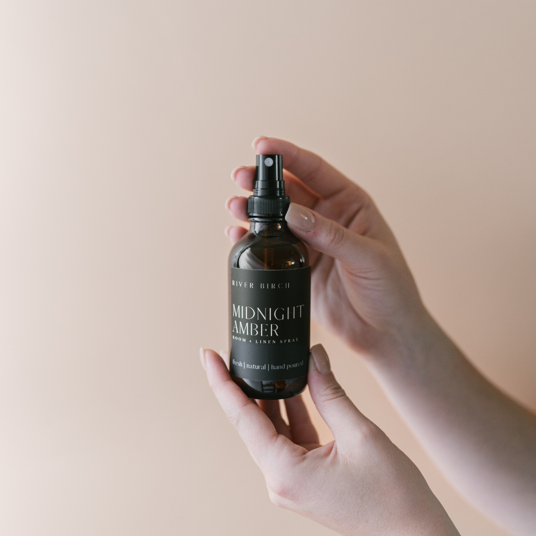 Midnight Amber - 4 oz Amber Glass Room + Linen Spray