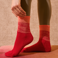 Crew Non Slip Grip Socks - Fade Banksia