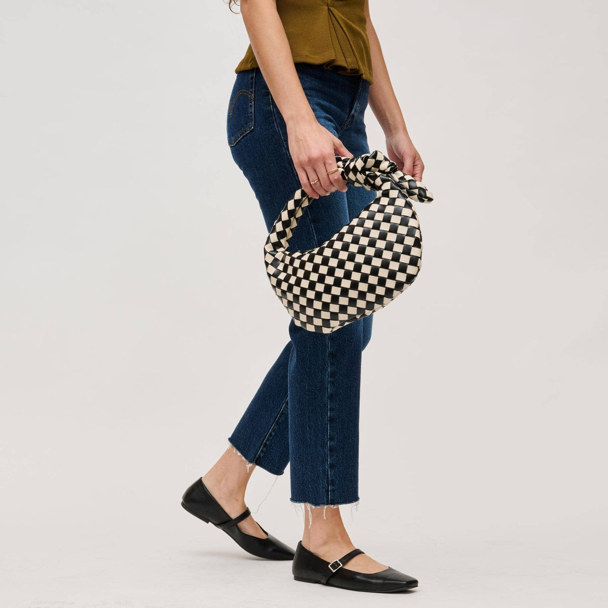 Lizbeth Woven Knot Handbag