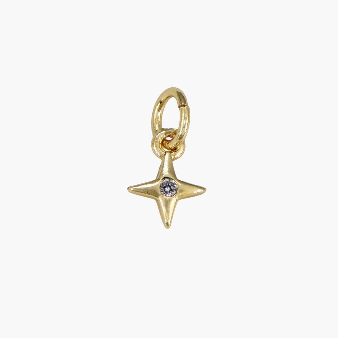 Tiny Studded Star Charm