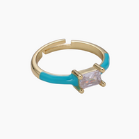 Enamel Cocktail Ring