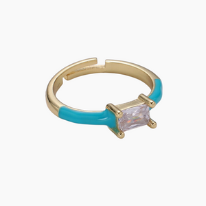 Enamel Cocktail Ring