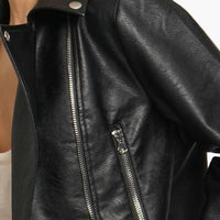 Vegan Leather Moto Jacket