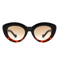 Women Oval Fashion Round Cat Eye Sunglasses