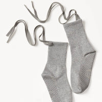 The Nina Grip Socks - Grey