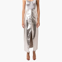 Lupe Metallic Maxi Skirt