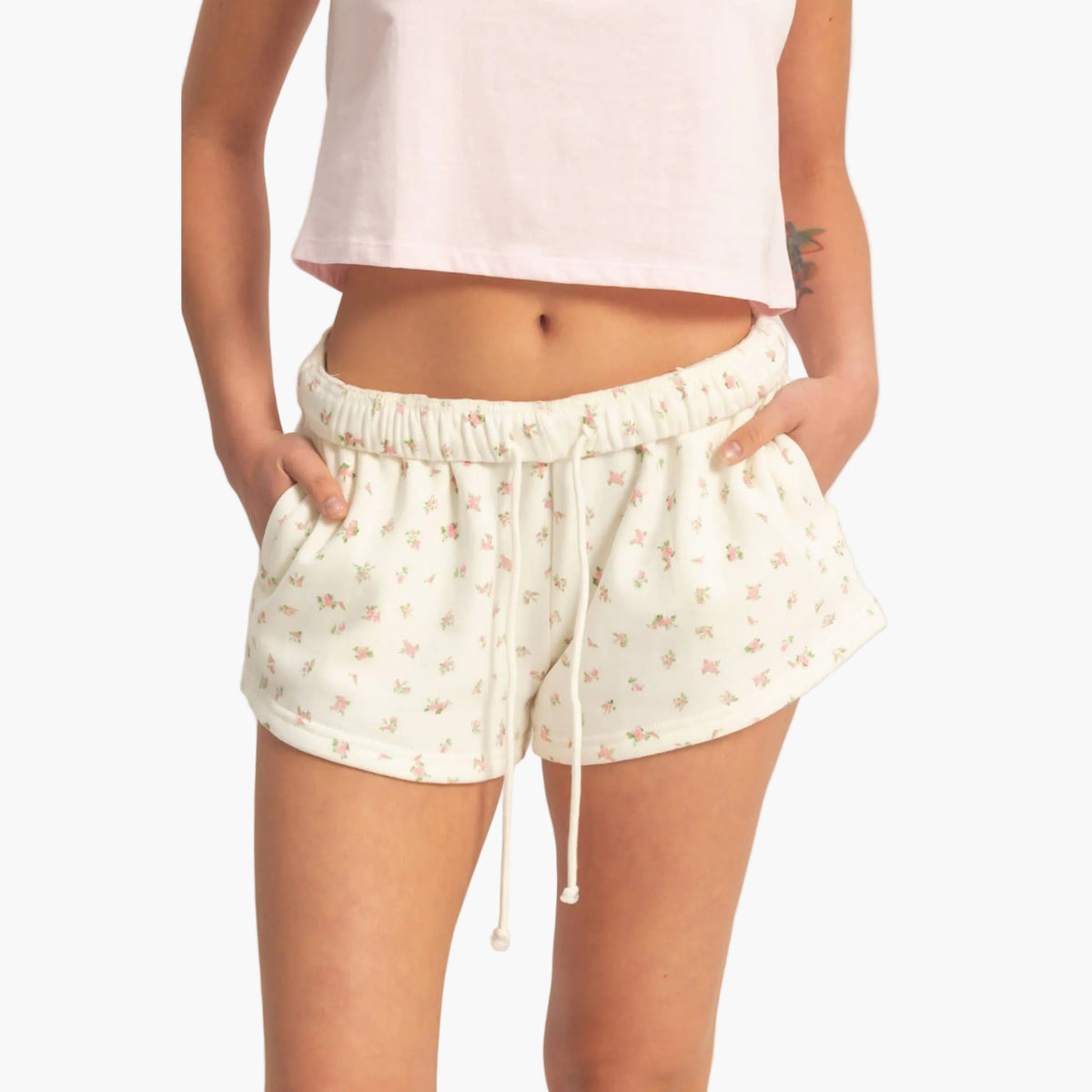 Ditsy Floral French Terry Shorts
