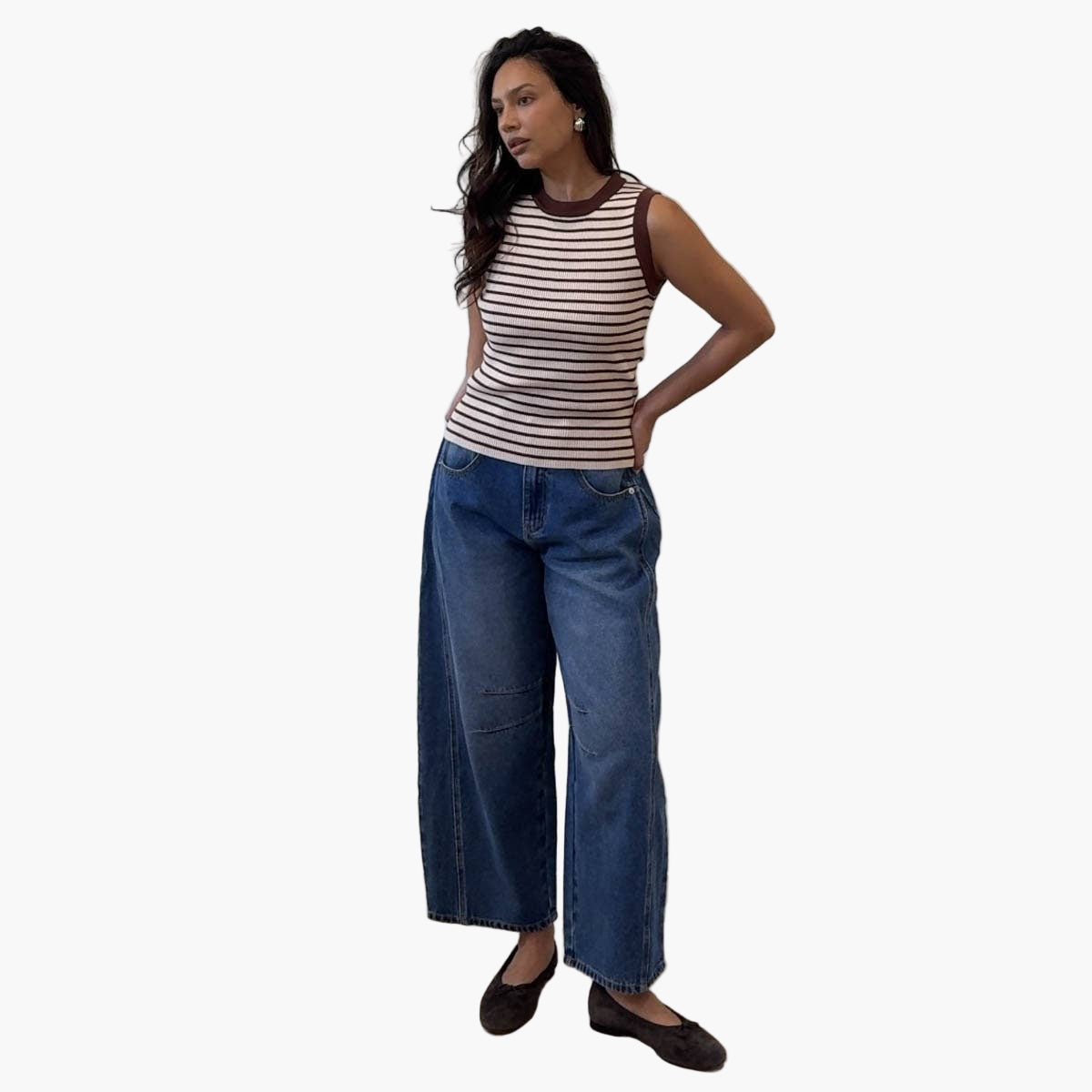 Mid Rise Horseshoe Jeans