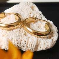 Constance 18K Non-Tarnish Classic Hoop Earring