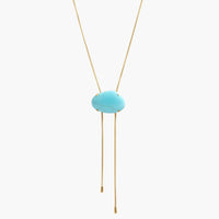 Turquoise Charm Bolo Necklace