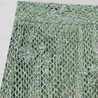 Crochet Flower Maxi Skirt