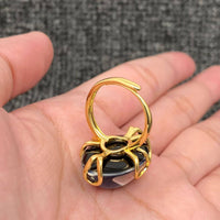 18K Gold Plated Gemstone Cocktail Ring