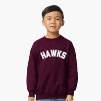 Kid's Maroon Hawks Sweatshirt