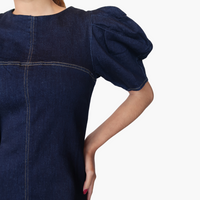 Sadie Puff Sleeve Denim Dress