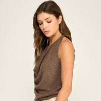Lightweight Draped Halter Top