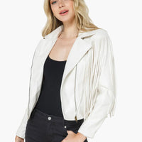 Vegan Leather Crop Jacket