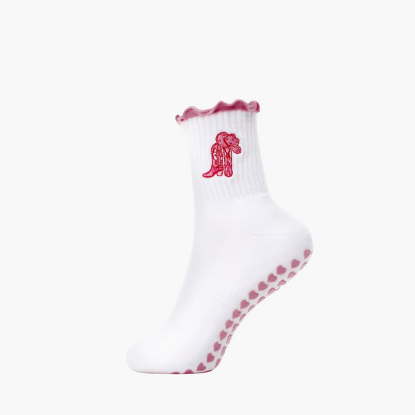 This Ain't My First Reformer Ride Cowgirl Grip Socks