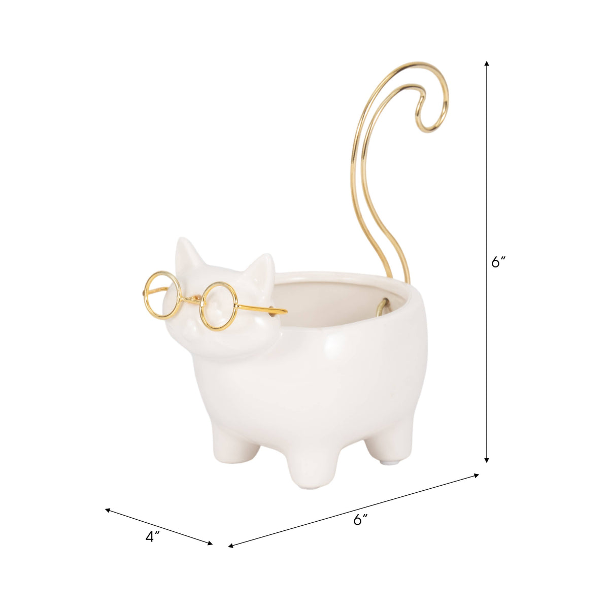 Ceramic Boho Kitty Trinket Dish