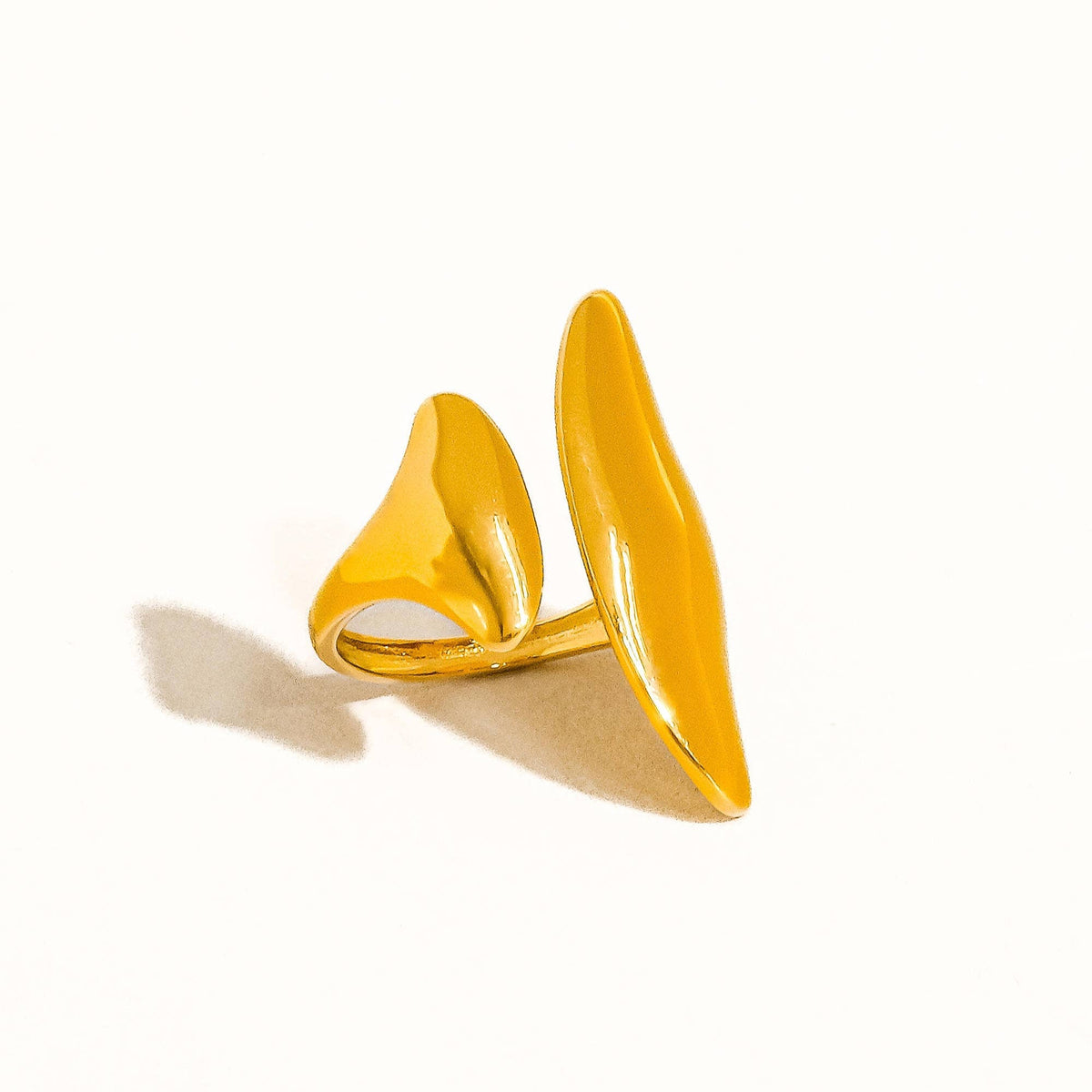 Danielle 18K Gold Non-Tarnish Abstract Statement Ring