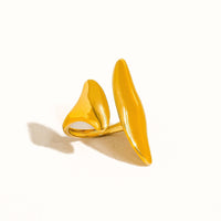Danielle 18K Gold Non-Tarnish Abstract Statement Ring