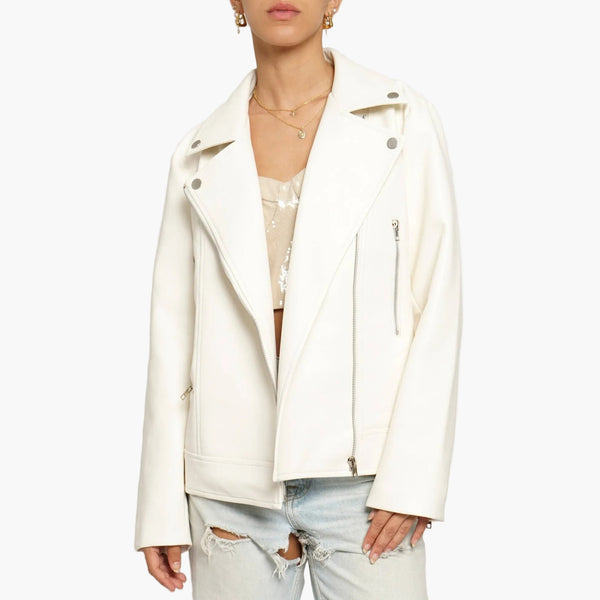 Vegan Leather Moto Jacket