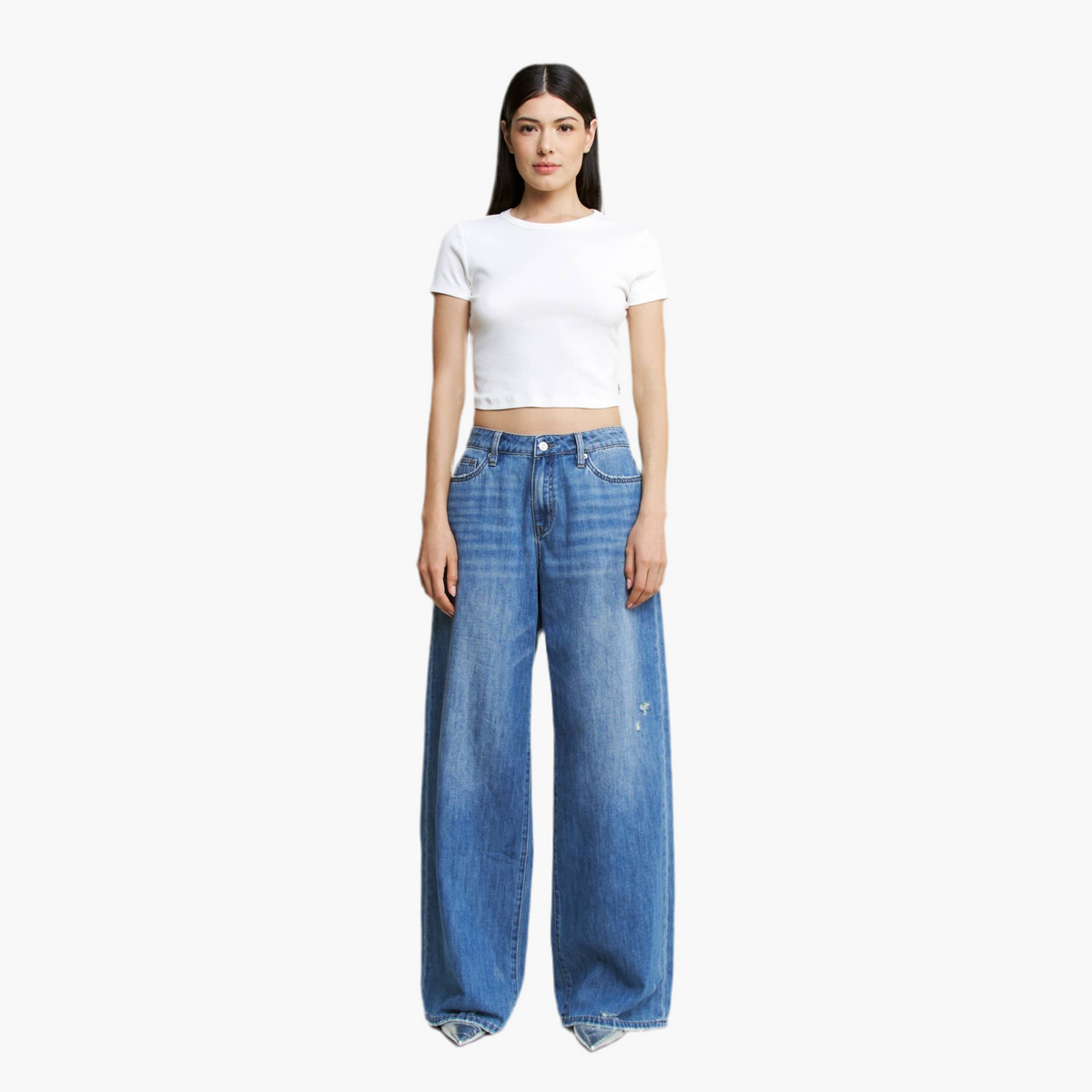Le Bleu High Rise Wide Leg Jeans