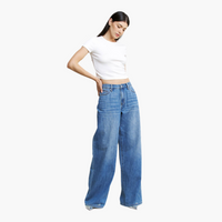 Le Bleu High Rise Wide Leg Jeans
