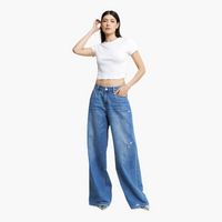 Le Bleu High Rise Wide Leg Jeans