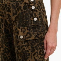 Leopard Print Jumpsuit Overalls