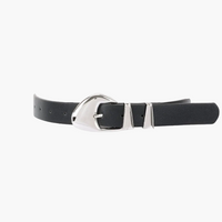 Faux Leather Multi Metal Buckle Belt