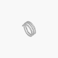 CZ Three Lines Wrap Adjustable Ring