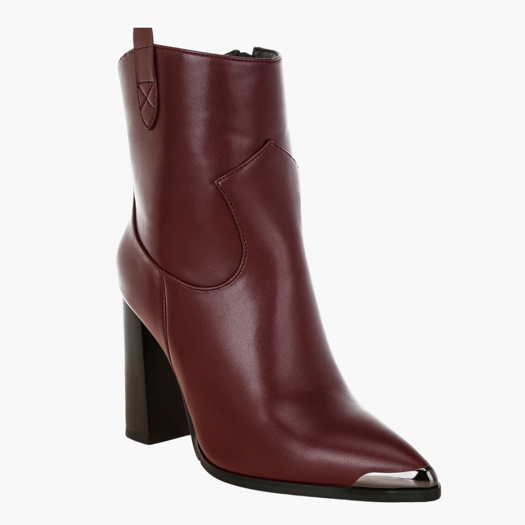 Hatter Pointed Toe Faux Leather Boots