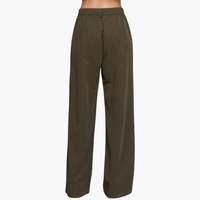 Pin Stripe Woven Straight Pants