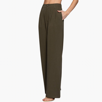 Pin Stripe Woven Straight Pants