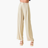 Staple Linen Rayon Blend Elevated Basic Trousers