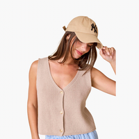 Taupe Isabel Sweater Vest