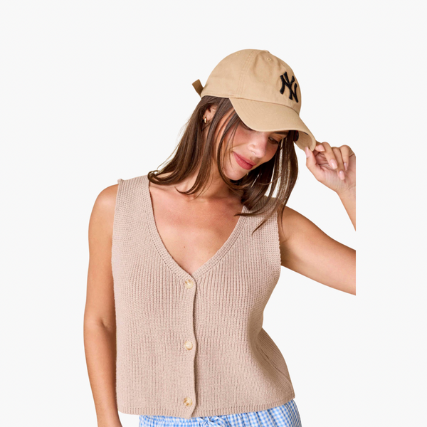Taupe Isabel Sweater Vest