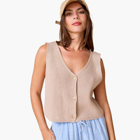 Taupe Isabel Sweater Vest