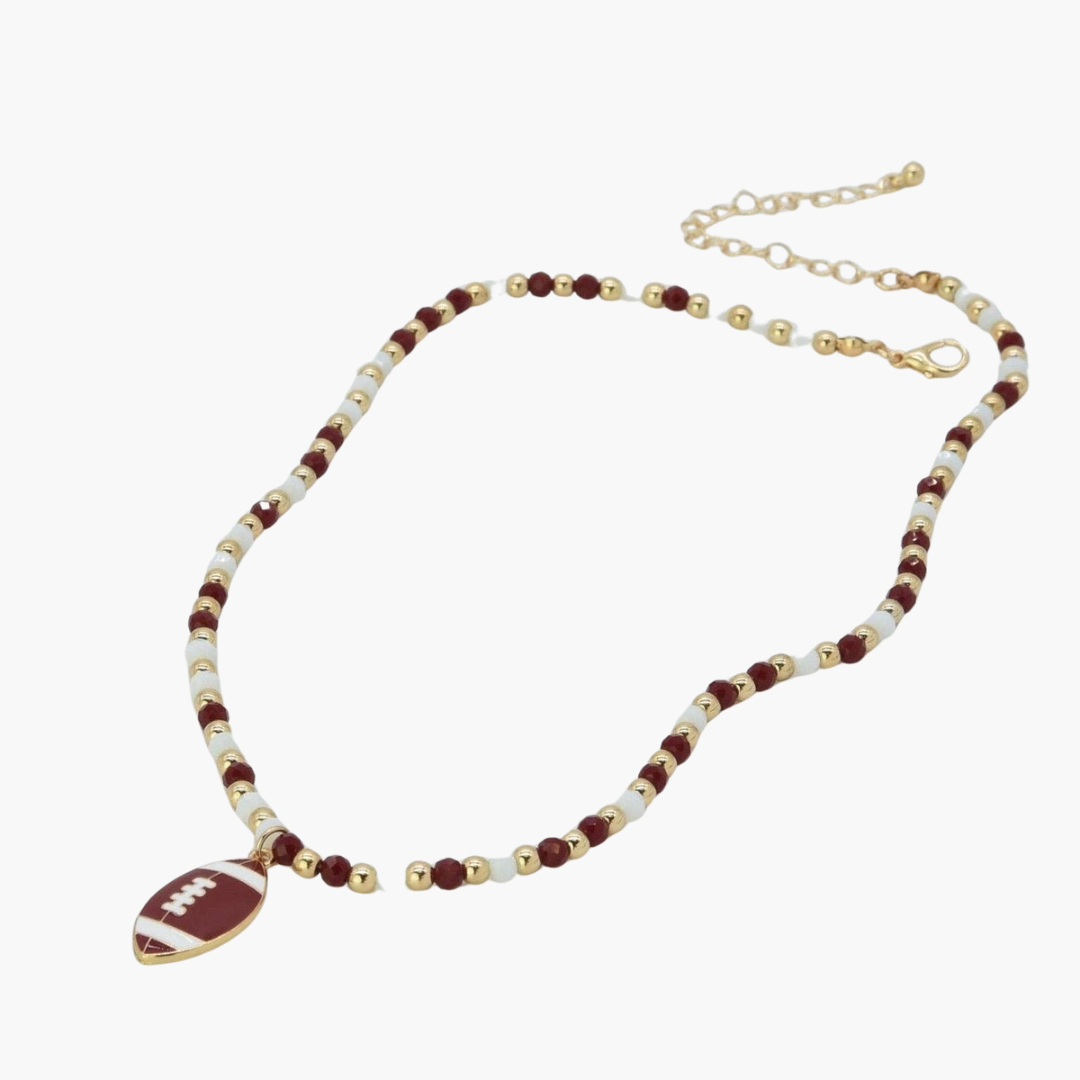 Football Pendant Necklace