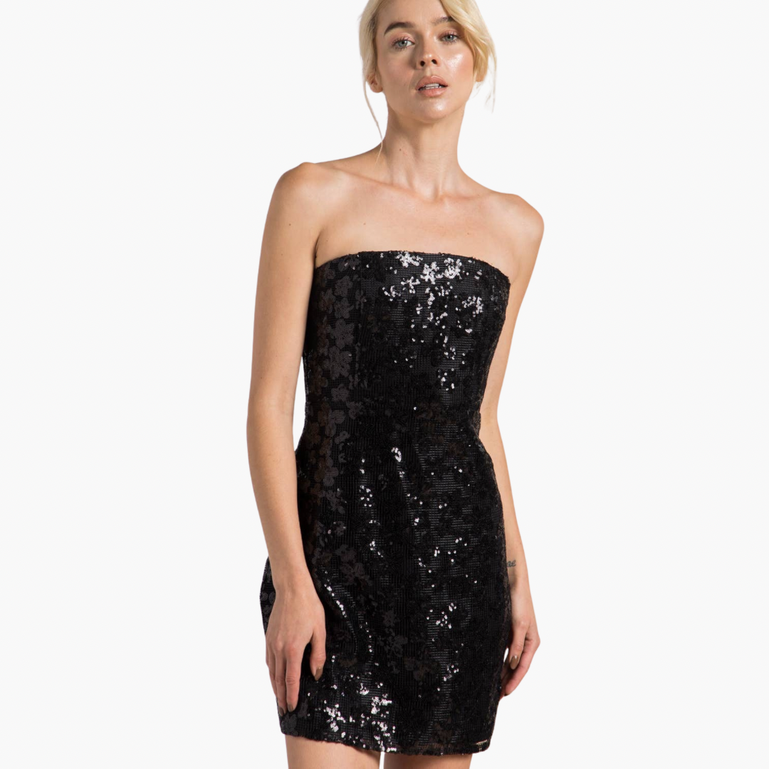 Sequin Sleeveless Mini Bodycon Dress