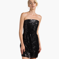 Sequin Sleeveless Mini Bodycon Dress