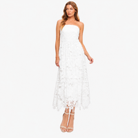 Woven Lace Midi Dress