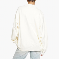 Cream Oversized Ribbed Sweater