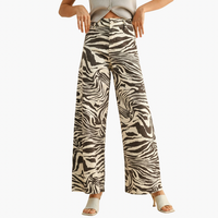 Brown Zebra Print Pants