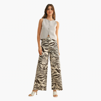 Brown Zebra Print Pants