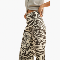 Brown Zebra Print Pants