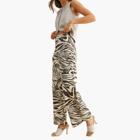 Brown Zebra Print Pants