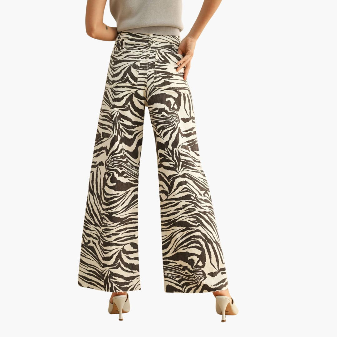 Brown Zebra Print Pants